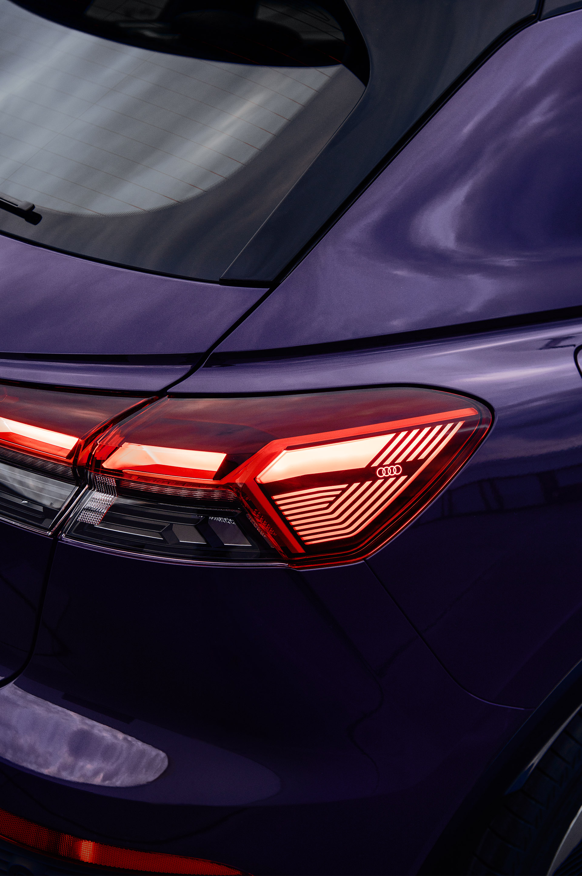 Taillights and body parts in detail.